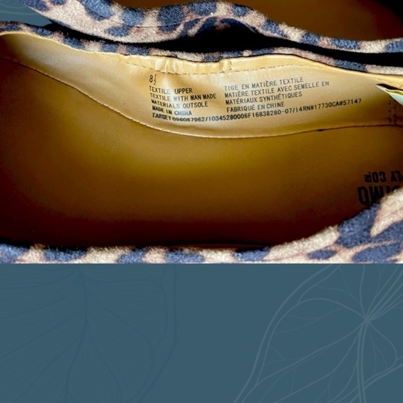 Faux Suede Cheetah Leopard Flats Size 8.5 - Picture 4 of 8